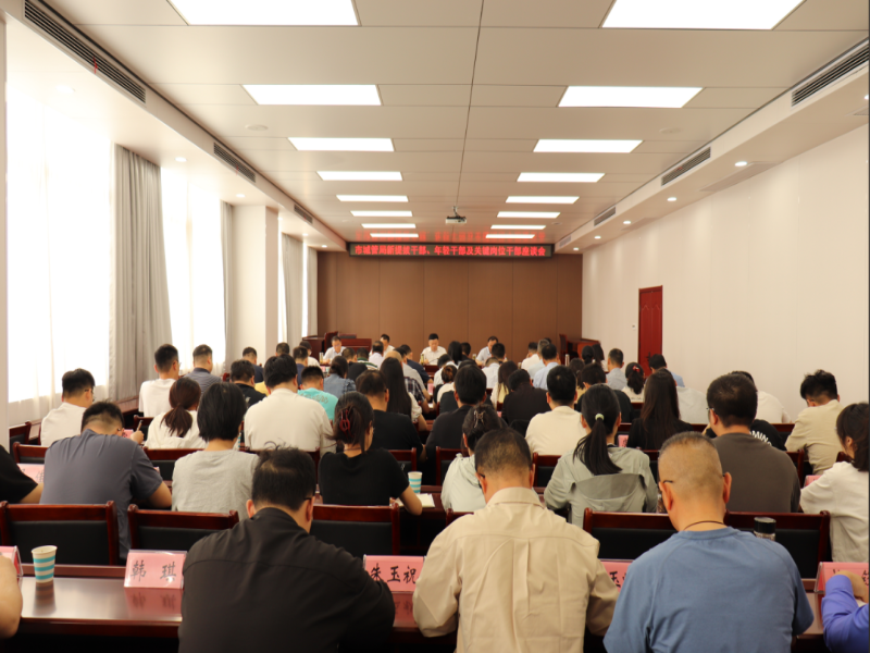 市城管局召开新提拔干部、年轻干部及关键岗位干部座谈会